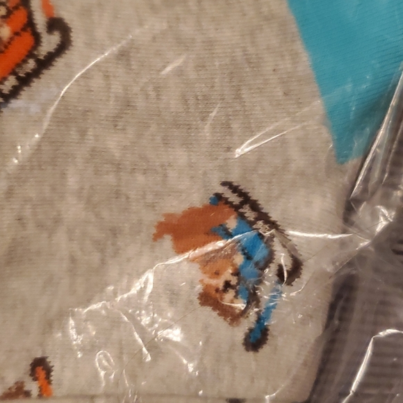 NWT & in packaging. Two pairs J. Crew Cotton holiday socks. Dogs on sleds. - Picture 2 of 10